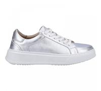 Hush Puppies Women's Camille Lace Cupsole Trainers, Silver, 4