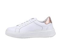 Hush Puppies Camille Womens White Leather Chunky Trainers, Size: 7