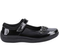 Hush Puppies Womens Christina Senior School Shoes - Black Leather - Size UK 5