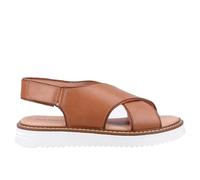 Hush Puppies Women's Clarissa Cross Over Sandals, Tan, 6
