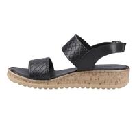 (Black, 8 (Adults')) Hush Puppies Ebony Woven Leather Women's Black Sandals