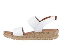 Hush Puppies Ebony Woven Leather Women's White Sandals - UK 3 / EU 36 / US 5