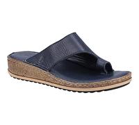 Hush Puppies Elissa Toepost Suede Women's Navy Sandals UK 4