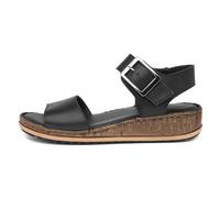 Women's Hush Puppies Ellie Slingback Leather Wedge Buckle Sandals Ladies UK 3-8