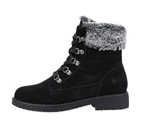 Hush Puppies Florence Women's Black Suede Ankle Boots, Size: 3