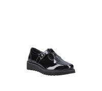 Hush Puppies Florrie t-Bar Leather Youth Black Shoes UK 3