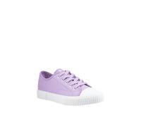 Hush Puppies Women's Freya Canvas Trainer, Lilac, 4 UK
