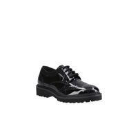 Hush Puppies Gabi Lace Up Patent Leather Women's Black Brogues UK 9