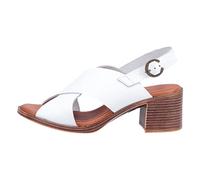 Hush Puppies Gabrielle Leather Sandals Womens - White - Size UK 4