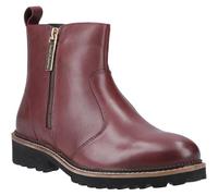 Hush Puppies Women's Grace Zip Boot, Burgundy, 3 UK