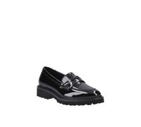 Hush Puppies Women's Grazia Loafer Patent Junior in Black | Size: 1 Hush Puppies Black 1