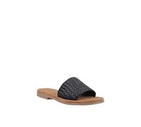 Hush Puppies Hetty Slide Leather Women's Black Sandals - UK 3