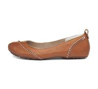 Hush Puppies Women's Janessa Ballet Flats, Brown Tan Leather, 5 UK Wide
