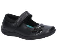 Hush Puppies Girl's Jessica Jnr School Uniform Shoe, Black, 12.5 UK Medium