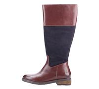 Hush Puppies Women's Kitty Knee High Boot, Brown/Navy, 4 UK