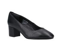 Hush Puppies Womens/Ladies Anna Leather Wide Court Shoes / N/A N/A FS12055