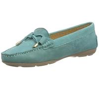 Hush Puppies Women's Maggie Moccasin, Teal, 4 UK
