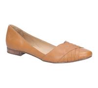 Hush Puppies Womens/Ladies Marley Ballerina Leather Slip On Shoes (Tan) - Size UK 3