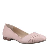 Hush Puppies Womens/Ladies MARLEY Leather Ballet Shoes (Blush) - Size UK 5