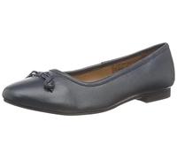 Hush Puppies Naomi Memory Foam Ballet Womens Shoes | Ballet Shoes | Navy | UK Size 4