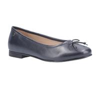 Hush Puppies Womens/Ladies Naomi Slip On Leather Ballet Pump (Navy) - Size UK 8