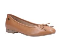 Hush Puppies Womens/Ladies Naomi Slip On Leather Ballet Pump (Tan) - Size UK 5