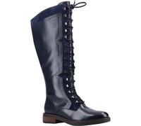 Hush Puppies Womens/Ladies Rudy Leather Long Boots (Navy) - Size UK 3