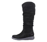 Hush Puppies Women's Lucinda Knee High Boot, Black, 4 UK