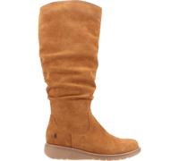 Hush Puppies Womens Lucinda Suede Boot - Tan