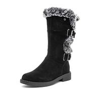 Hush Puppies Women's Megan Mid Calf Boot, Black, 6 UK
