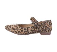 Hush Puppies Women's Melissa Strap Mary Jane Flat, Leopard, 5 UK