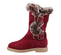Hush Puppies Childrens Unisex Mini Megan MEMORY FOAM Junior - Burgundy - Size UK 13 Kids