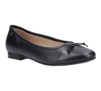 Hush Puppies Womens Naomi Leather Slip On Ballet Shoes - Black - Size UK 4