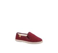 Hush Puppies Recycled Cosy Slipper In Burgundy Burgundy