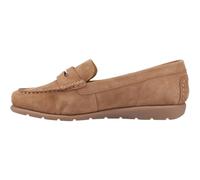 (Brown, 8 (Adults')) Hush Puppies Shelby Suede Suede Women's Tan Loafers