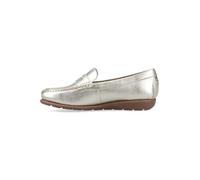 Hush Puppies Female Shelby Loafer, Gold, 5