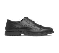 Hush Puppies Womens Shoes Black Adults Ladies Brogues School Leather Verity SIZE