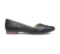 Hush Puppies Womens Shoes Black Adults Ladies Flat Slip On Leather School Marley