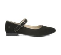 Hush Puppies Womens Shoes Black Adults Ladies Work School Suede Leather Low SIZE