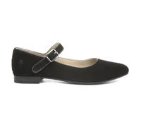 Hush Puppies Womens Shoes Black Adults Ladies Work School Suede Leather Low SIZE