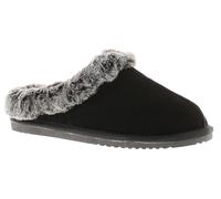 Hush Puppies Womens Slippers Mule Amara Leather black - Size UK 5