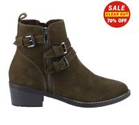 'Jenna' Ankle Boots Hush Puppies Khaki 3