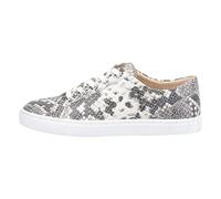 (Grey, 8 (Adults')) Hush Puppies Tessa Suede Women's Python Trainers