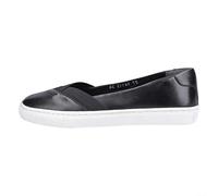 Hush Puppies Women's Tiffany Sneaker – Slip-On Leather, Black, UK 4