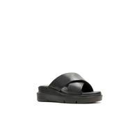 Hush Puppies Women's Uplift Crossover Slide in Black | Size: 8 Hush Puppies Black 8