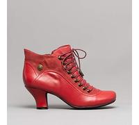Hush Puppies 'Vivianna' Red Lace Up Heeled Ankle Boots