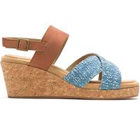 Hush Puppies Willow X Band Suede Women's Denim Sandals - UK 4 / EU 37 / US 6