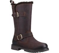 (Brown, 3 (Adults')) Hush Puppies Winnie Leather Women's Brown Boots