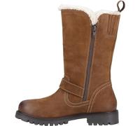 Hush Puppies Womens Boots Long Winnie Waterproof Suede Leather Zip tan UK Size