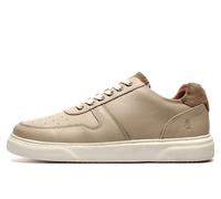 Hush Puppies Wyatt Men's Leather Trainers Size: 2 Colour : Neutral Taupe / Greyish